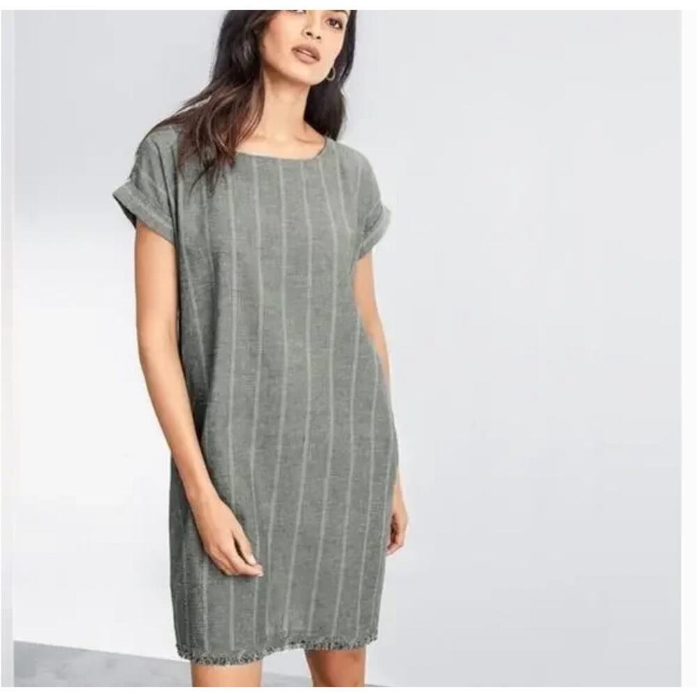 Eileen Fisher Organic Cotton and Hemp Short Dress Size XL